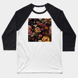 [AI Art] Renaissance Floral Pattern Baseball T-Shirt